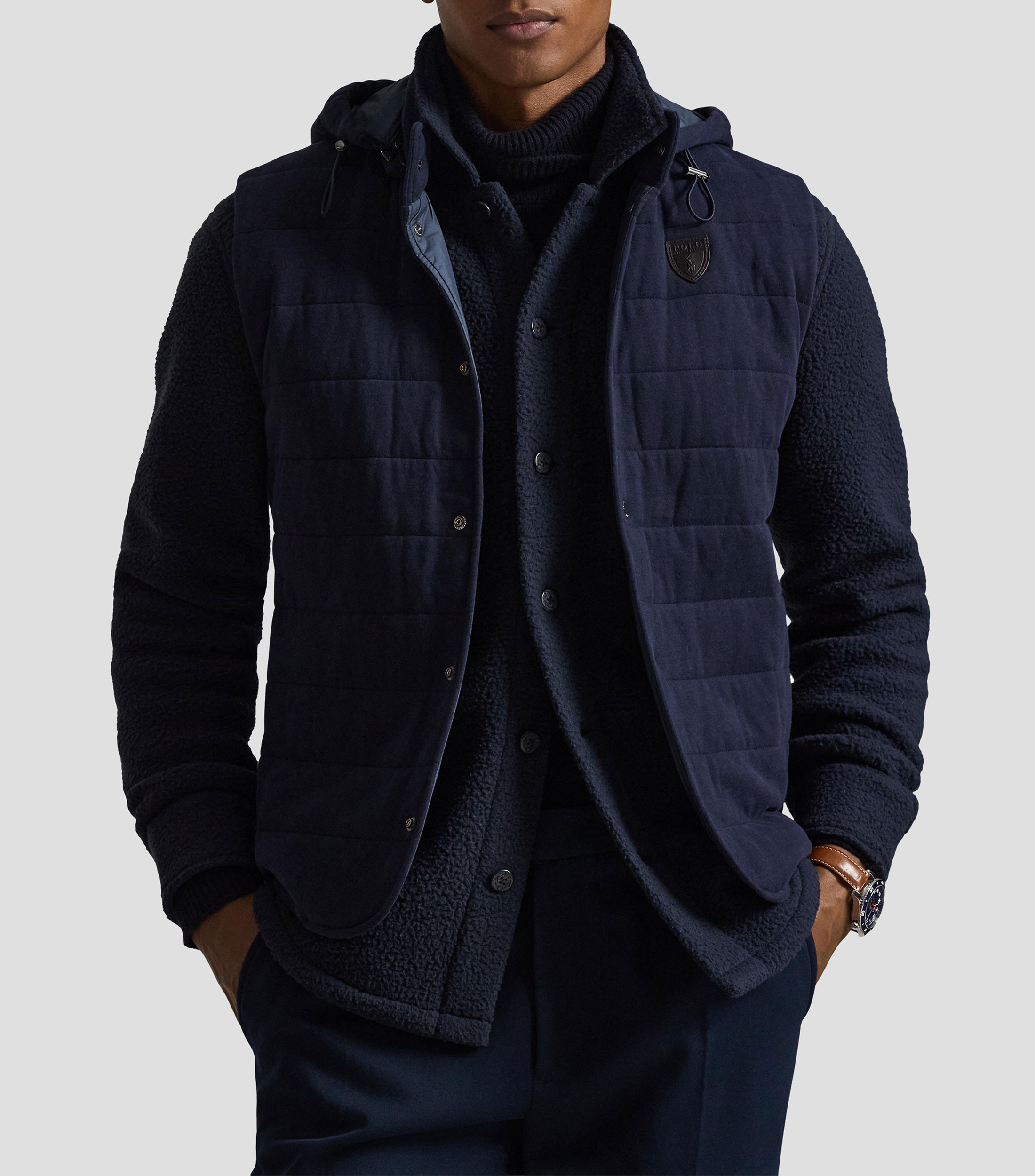 Chaleco con capucha Hombre